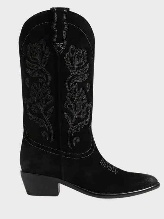 Sam Edelman Shoes - Black Sam Edelman rue Western Suede Women's Cowboy Boots